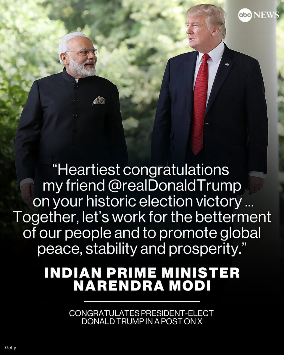 World leaders are reacting to Donald Trump winning a second term in a historic return to the White House.

Read more: trib.al/89w16VG