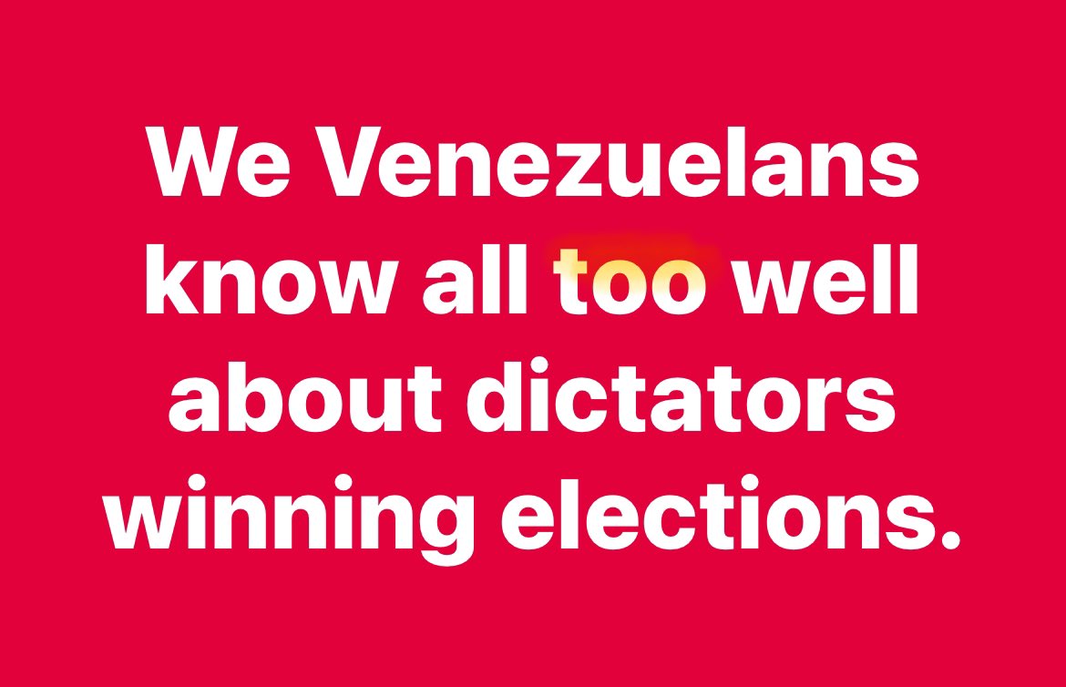 We Venezuelans know all too well about dictators winning elections