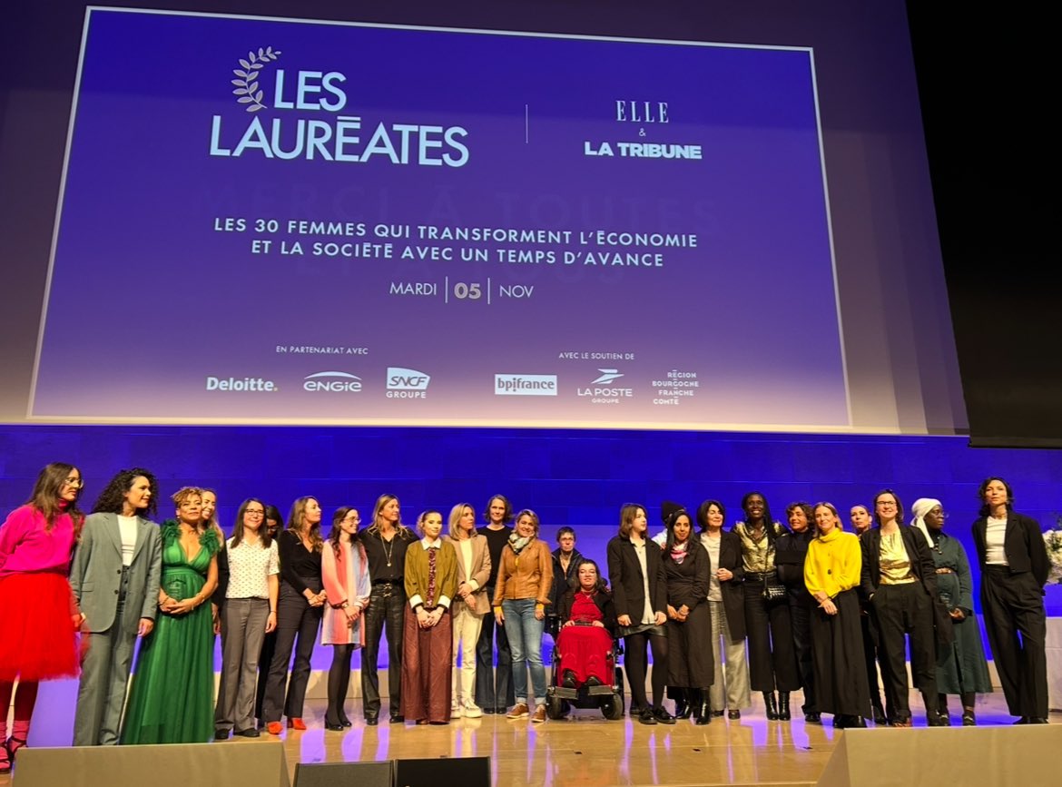 Un grand merci aux « Lauréates ».
<a href="/ELLEfrance/">ELLE</a> &amp; <a href="/LaTribune/">La Tribune</a>