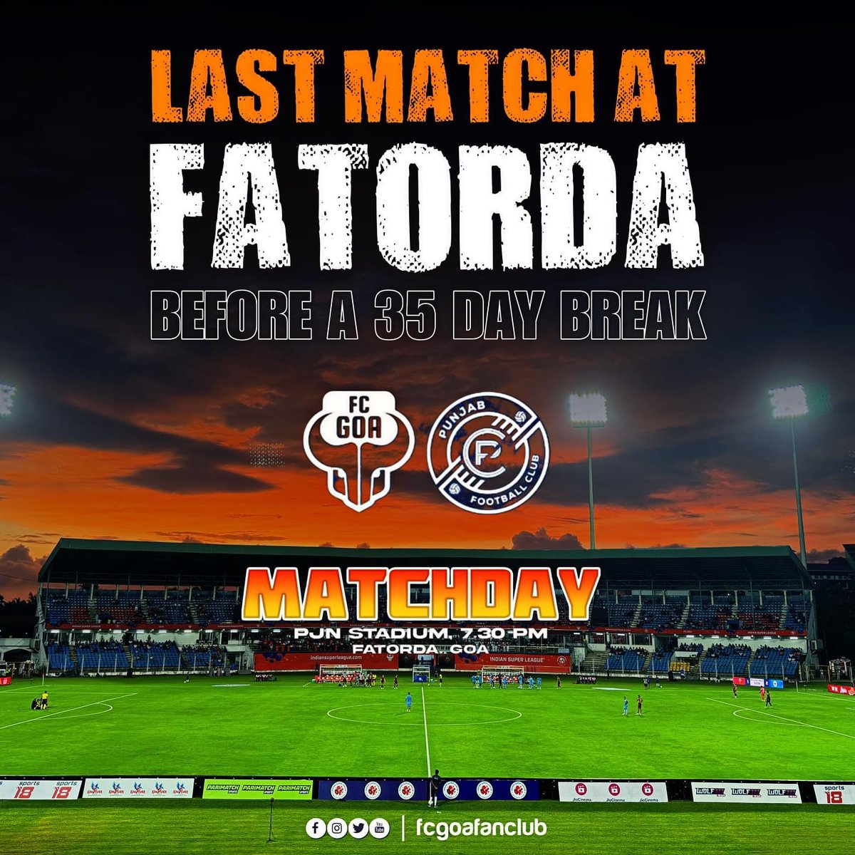 fcgoafanclub's tweet photo. Let's do the Balle Balle...!!
Wear your Kala Chasma's & Join us at 5:30 PM at Gate 1 for the "Shaava Shaava"
#FCGoaFanClub #FCGoa #ForcaGoa #VamosGoa https://t.co/7vFEyEruji