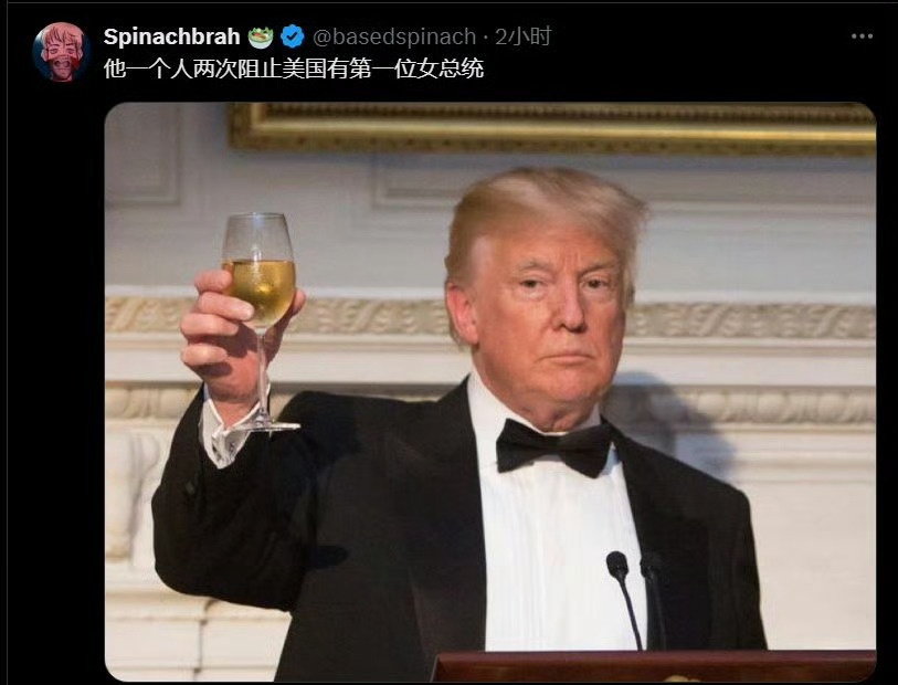 他阻止了美国出现第一位女总统两次。 https://t.co/pQdC1pjKmz