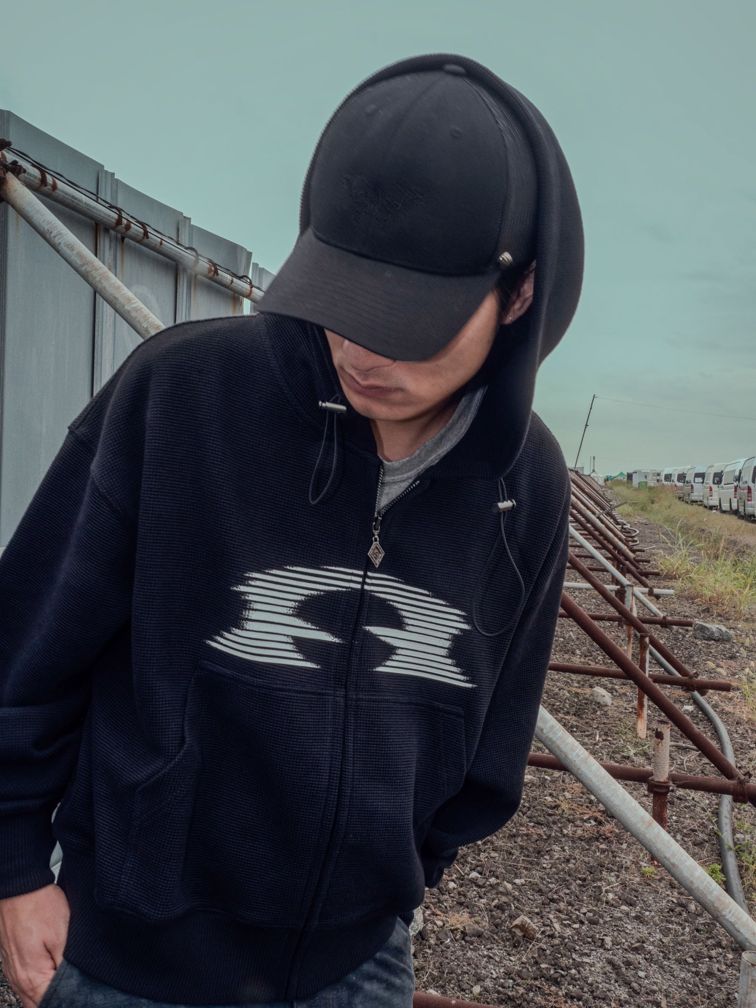 Age Factory X Supplier Waffle Zip Hoodie