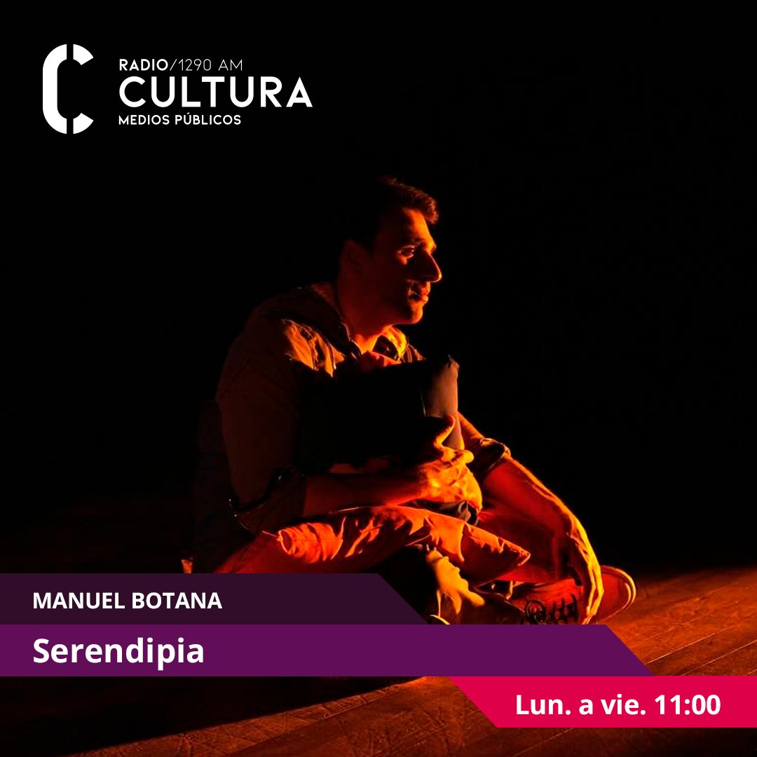 → #HOY en <a href="/Serendipiaradi1/">Serendipia | Radio Cultura</a> conversamos con <a href="/manuelbotana/">Manuel Botana</a>, que estrena Mucho, en la Sala Zavala Muniz 🎭

🎙 <a href="/malenarodrguez1/">malena rodríguez</a> 
📻 1290 AM
📲💻mediospublicos.uy/radio-cultura-…
#RadioCultura