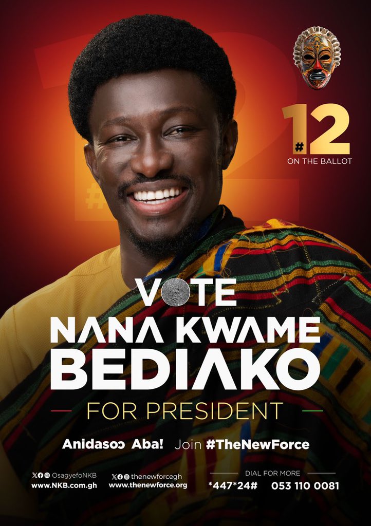 ExposeNppndc's tweet photo. While it's obvious that Bawumia and the NPP are going to be voted out like Kamala Harris Democrats, the NDC's John Dramani Mahama do not have the credentials,the integrity and willingness to serve Ghana to be re-elected like Donald Trump in the USA. Vote Nana Kwame Bediako, #12 https://t.co/zeyGwJ1fNH