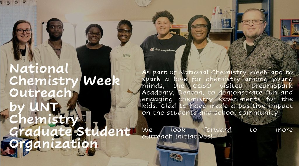 UNT Chemistry Graduate Student Organization tweet media