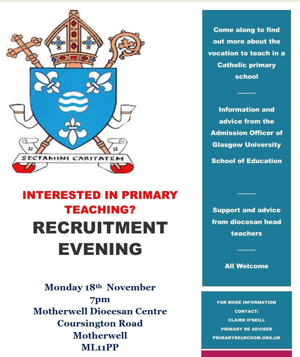 @MotherwellRE (@motherwellre) on Twitter photo Please share with anyone you know who may be interested in a career in Catholic Teaching <a href="/rcmotherwell/">Motherwell Diocese</a> <a href="/LectioMotherwe1/">Lectio Divina Motherwell Diocese</a> <a href="/StAndFoundatio1/">StAndFoundation</a> <a href="/UofGlasgow/">University of Glasgow</a> Please share with anyone you know who may be interested in a career in Catholic Teaching <a href="/rcmotherwell/">Motherwell Diocese</a> <a href="/LectioMotherwe1/">Lectio Divina Motherwell Diocese</a> <a href="/StAndFoundatio1/">StAndFoundation</a> <a href="/UofGlasgow/">University of Glasgow</a>