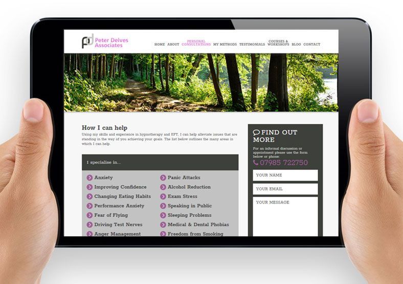 PublicSarah's tweet photo. Our #responsive #WordPress website for hypnotherapist and EFT practitioner Peter Delves >>> https://t.co/A96zRtNZ90 https://t.co/K48qvG0Zdi