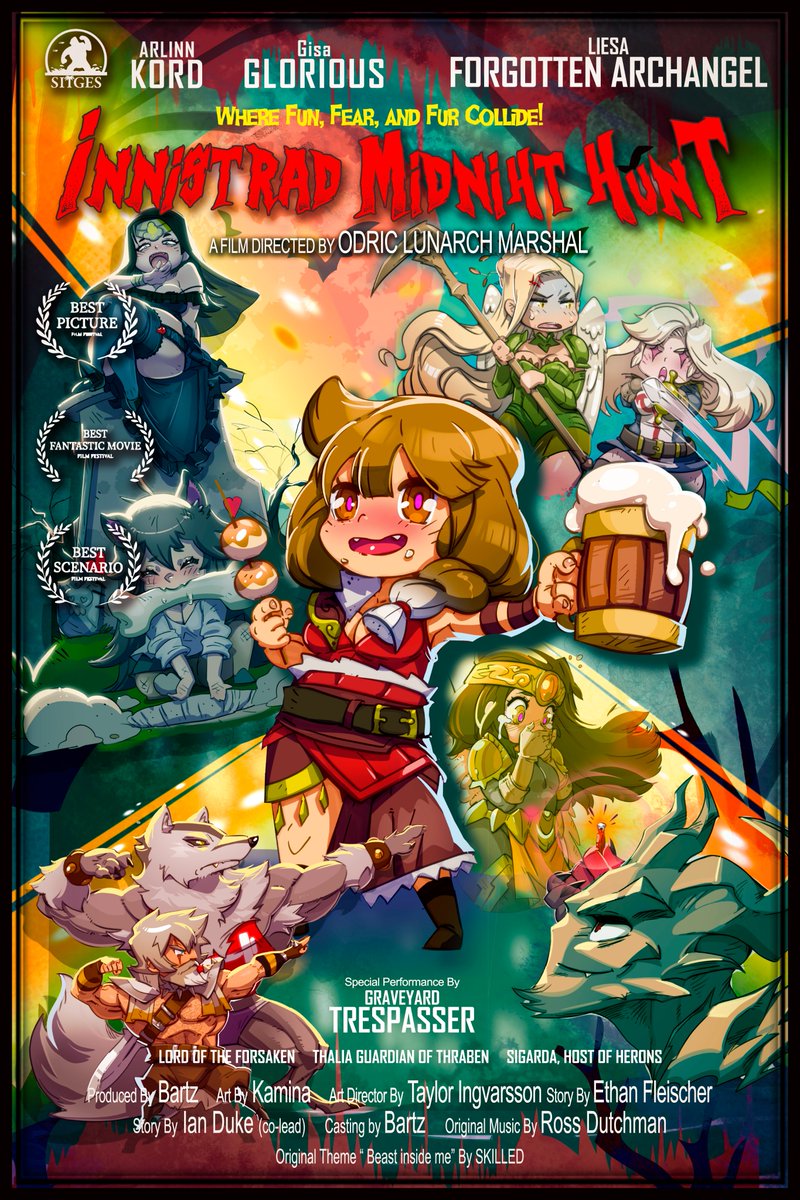 bartzman86's tweet photo. @kamina1978 
Words cannot describe how cool this poster is to me.  Innistrad the movie would be such a blast! https://t.co/AqarKtNNgo