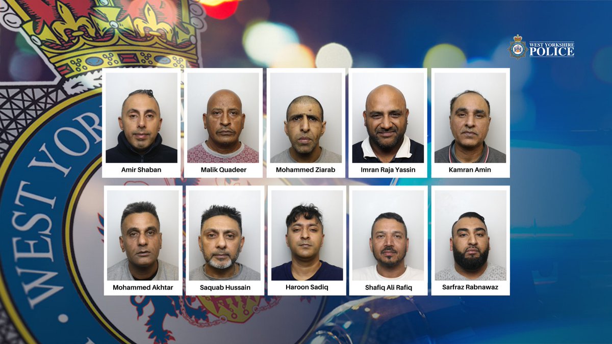 WestYorksPolice's tweet image. Twenty men have been jailed for more than 219 years combined after being found guilty of raping and abusing young girls. 

Find out more at: westyorkshire.police.uk/news-appeals/t…