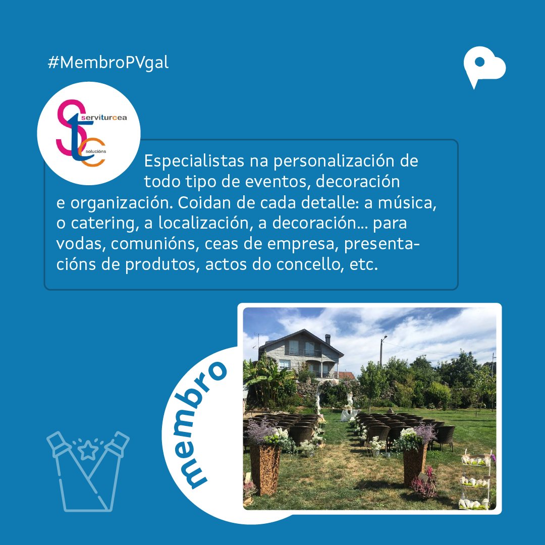 GaliciaVirtual's tweet photo. Presentámosche aos nosos asociados Serviturcea  🎉

Especialistas na personalización de todo tipo de eventos, decoración e organización. O seu equipo de expertos superan sempre as expectativas dos seus clientes 👌🏼

Súmate a eles en ➡️ https://t.co/abJtjBPVNB https://t.co/3UaWkwQ02F