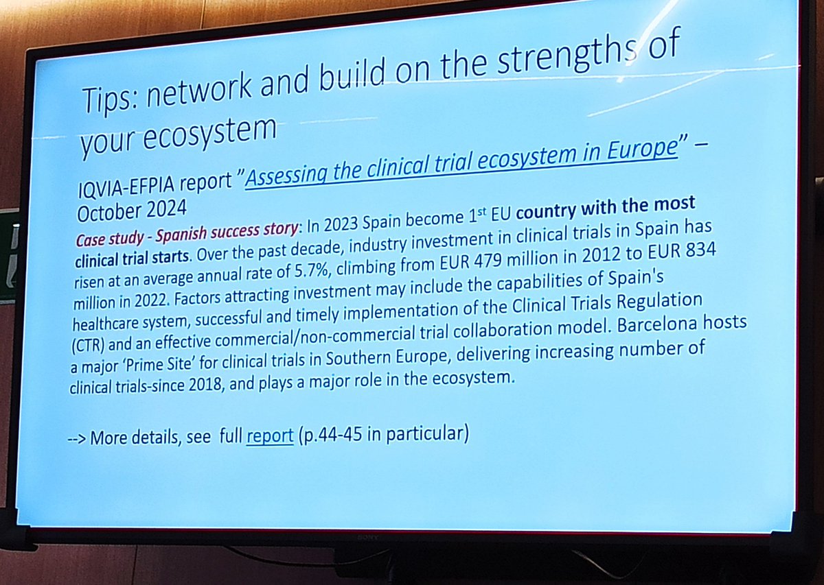"Bold collaborations, transforming health" <a href="/NBlomberg/">Nova Blomberg</a> <a href="/IHIEurope/">Innovative Health Initiative</a> @ <a href="/CDTI_innovacion/">@CDTI_innovacion</a> on 🇪🇺 competitiveness through infrastructure &amp; AI. <a href="/BSC_CNS/">BSC-CNS</a> upfront on #GenAI <a href="/IHI_VICT3R/">IHI_VICT3R</a> <a href="/IHI_SYNTHIA/">SYNTHIA</a> 💪 Highlights: applicant-driven 2025 Call 9, startups added to R+I DG, Spain 1st in CTs 🇪🇸 🏆