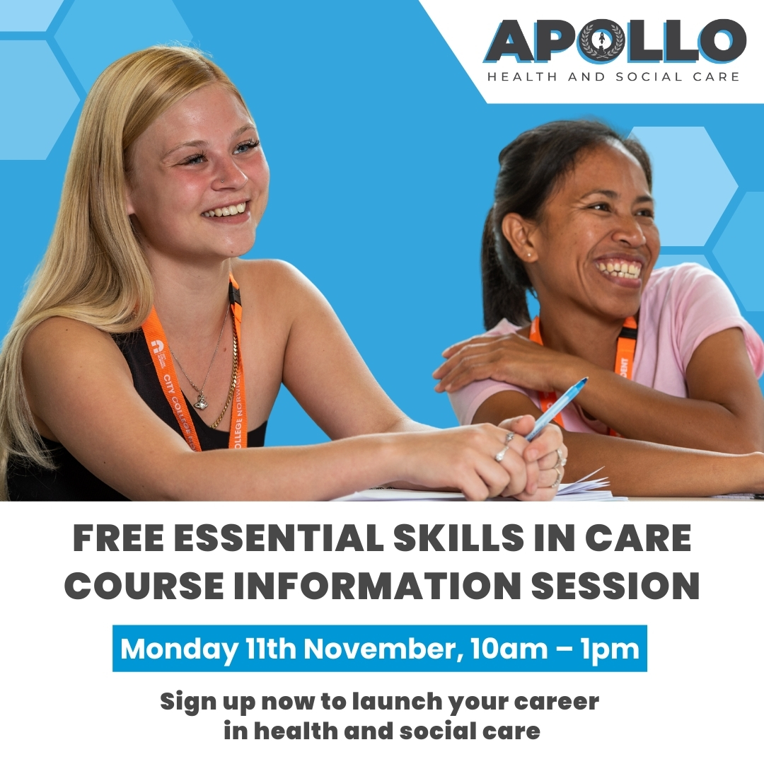 Passionate about making a difference? Start your rewarding career in health &amp; social care with our free Essential Skills in Care course. Want to learn more? Join us at our information session!

📅 Monday 11th November, 10am – 1pm

Reserve your spot now: ow.ly/bMhU50T7i7G