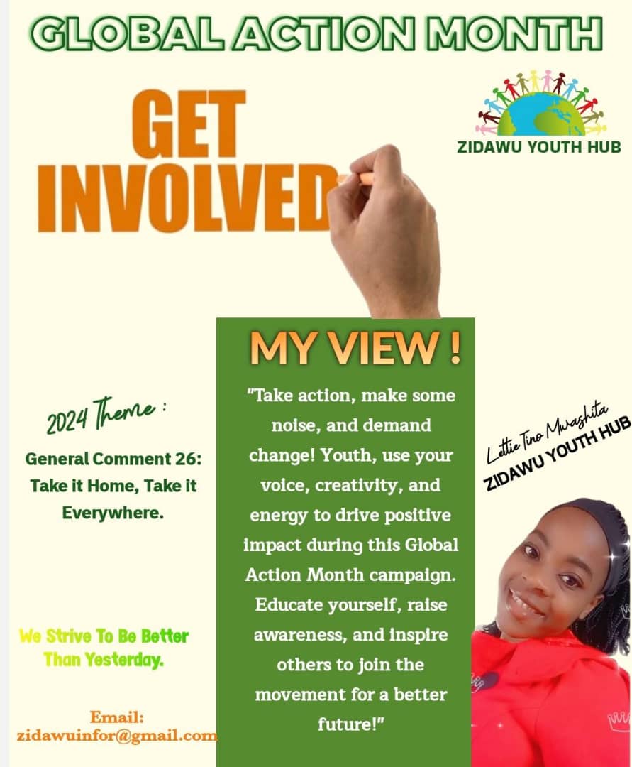 #RightToBeHeard
Chln shld be taken seriously by adults &amp; hv  say on issues related to environment  &amp; #climateChange . They shld be involved in #decision making processes &amp; provided w feedback on their views. #GC26
#GlobalActionMonth 
 <a href="/zzidawu/">zidawu</a> <a href="/ZELA_Infor/">Zimbabwe Environmental Law Organisation (ZELO)</a>