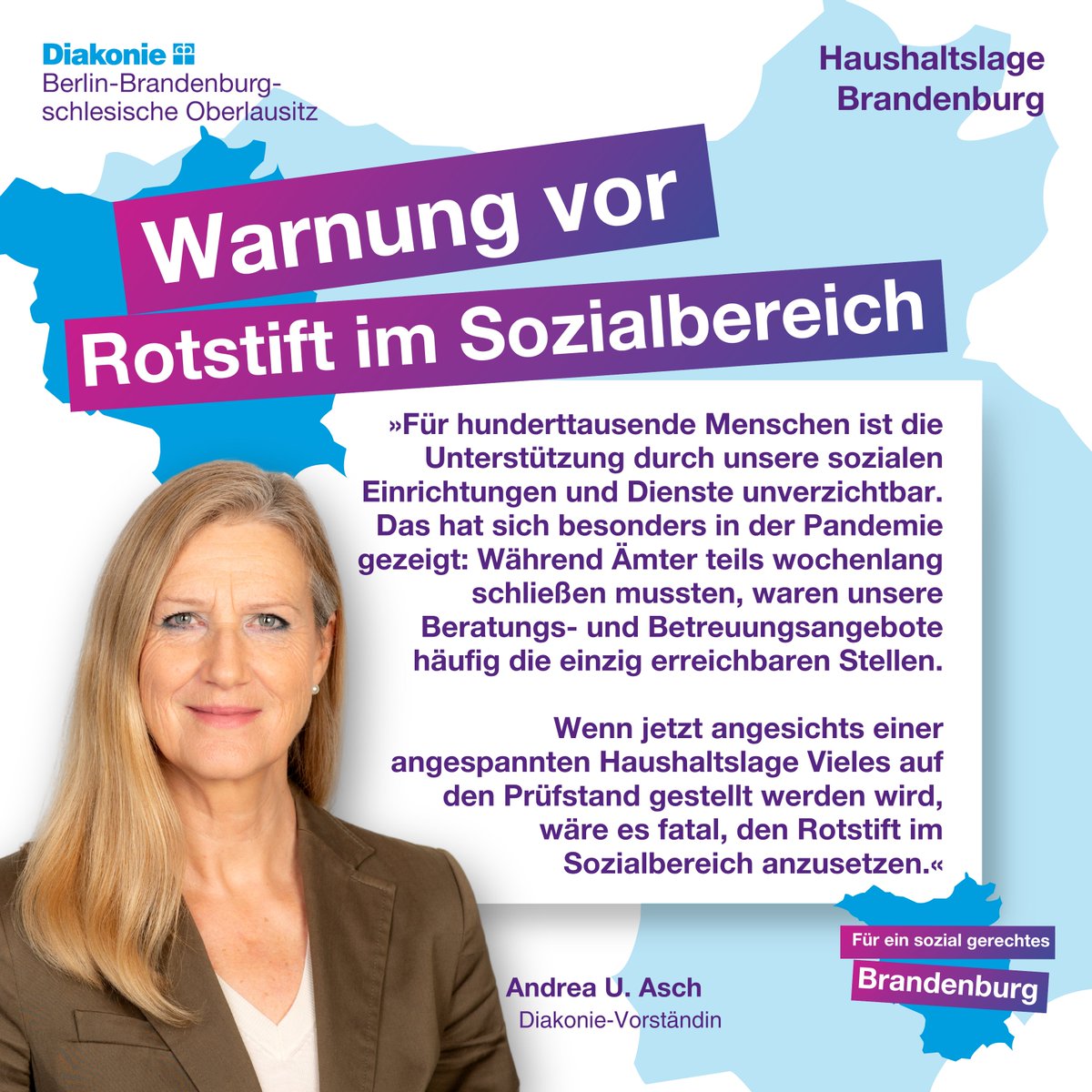 DiakonieBerlinBrandenburg (@diakonieberlin) on Twitter photo Angesichts der schwachen Steuerschätzung für das kommende Jahr warnen die Brandenburger Wohlfahrtsverbände vor Eingriffen in die soziale Infrastruktur. Zur vollständigen PM der LIGA Brandenburg: diakonie-portal.de/aktuelles/alle…
<a href="/langekatrin1/">Katrin Lange</a> <a href="/_AnMie_/">Annemarie Wolff</a> <a href="/ManjaSchuele/">Manja Schüle</a> <a href="/FriederikeBenda/">Friederike Benda</a> Angesichts der schwachen Steuerschätzung für das kommende Jahr warnen die Brandenburger Wohlfahrtsverbände vor Eingriffen in die soziale Infrastruktur. Zur vollständigen PM der LIGA Brandenburg: diakonie-portal.de/aktuelles/alle…
<a href="/langekatrin1/">Katrin Lange</a> <a href="/_AnMie_/">Annemarie Wolff</a> <a href="/ManjaSchuele/">Manja Schüle</a> <a href="/FriederikeBenda/">Friederike Benda</a>