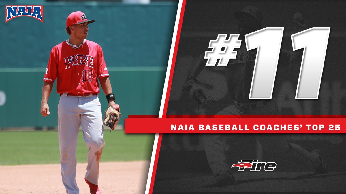 Fire Baseball ranks 11th in the 2024-25 NAIA Baseball Preseason Coaches' Top 25!

#FuelTheFire🔥