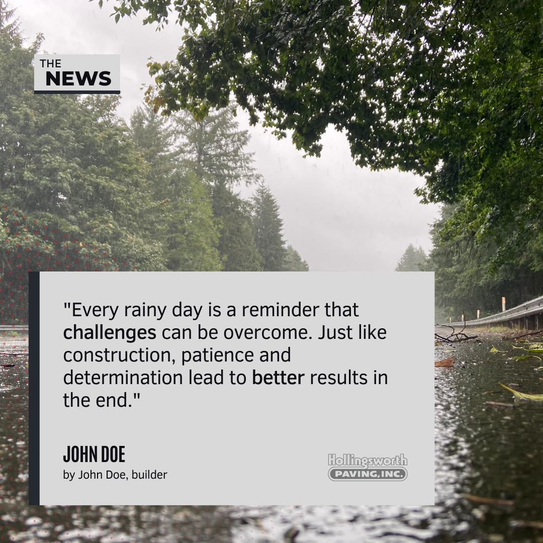 HPaving1979's tweet image. Safety first, even on a rainy day! When working on construction sites, it&apos;s essential to stay vigilant. Ensure all surfaces are kept clear to prevent slips, use waterproof gear, and keep equipment in top condition. Always prioritize safety for yourself and your team! #Construc...