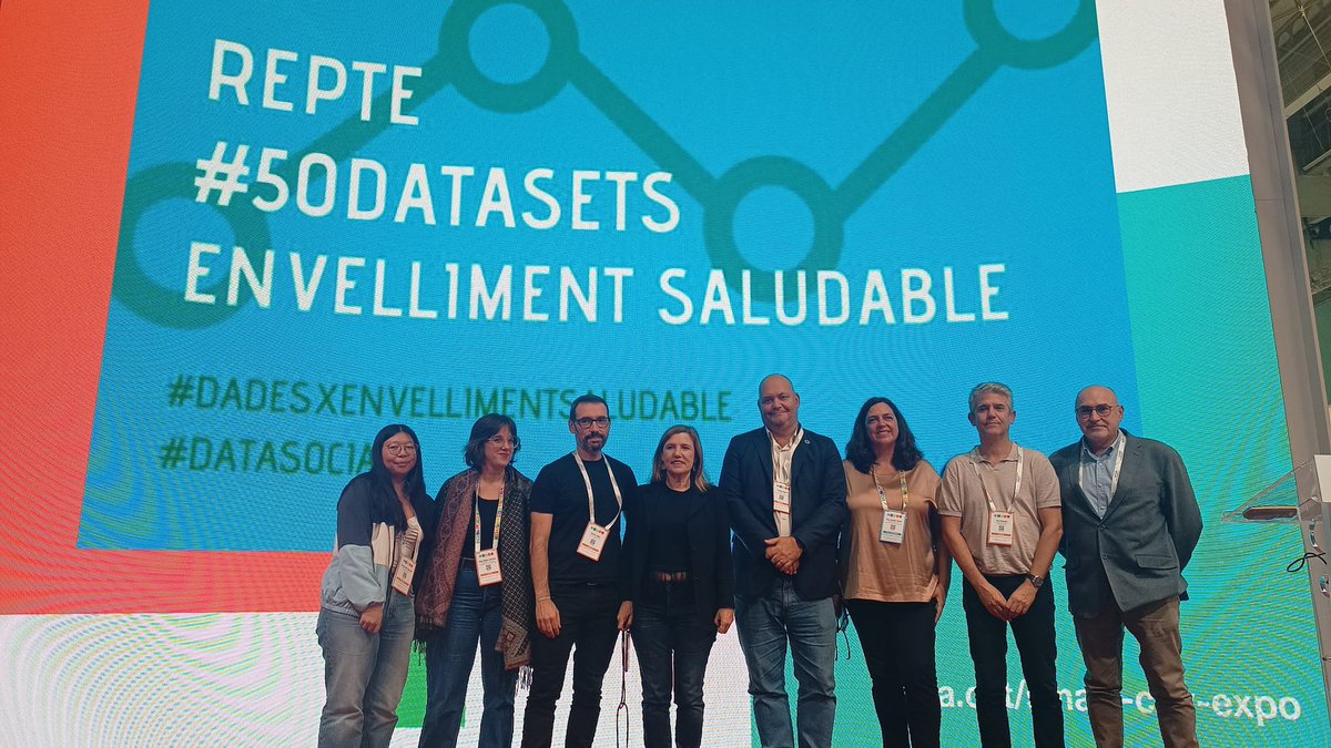 lourdesmunoz's tweet image. Hem presentat el ranquing  #50Datasets i aquest any són 50 bases de dades sobre #EnvellimentSaludable. Un projecte mes #DataXSocial enfocat a enfortir les tecnologies de dades gracies a les #dadesObertes