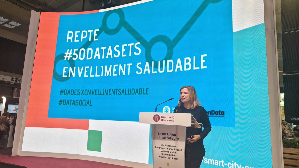 lourdesmunoz's tweet image. Hem presentat el ranquing  #50Datasets i aquest any són 50 bases de dades sobre #EnvellimentSaludable. Un projecte mes #DataXSocial enfocat a enfortir les tecnologies de dades gracies a les #dadesObertes