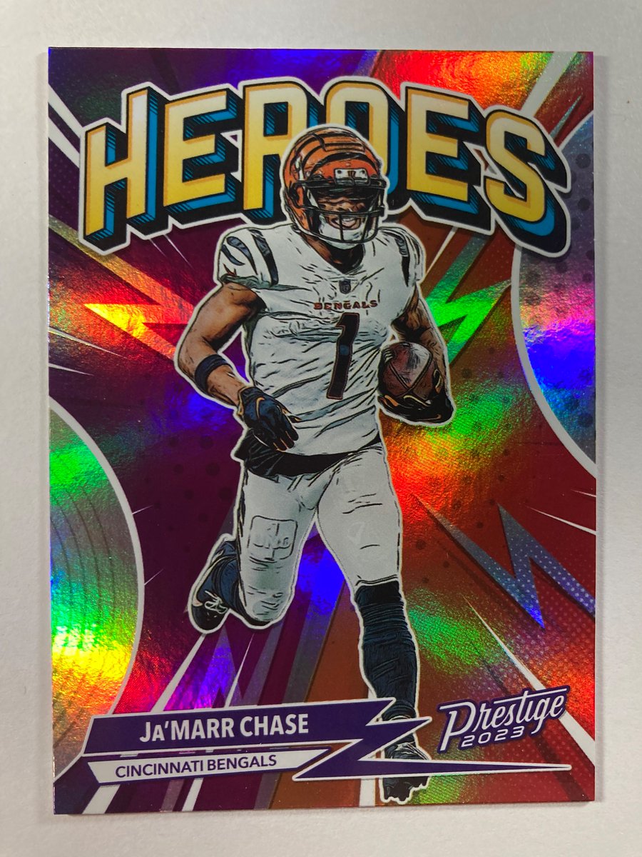 1218Sports's tweet image. 🎁Appreciation Day Giveaway🎁

Winner Announced Sunday

🔥Ja’Marr Chase Panini Prestige Heroes Silver Holo

To enter
1. Follow
2. Retweet
3. Like