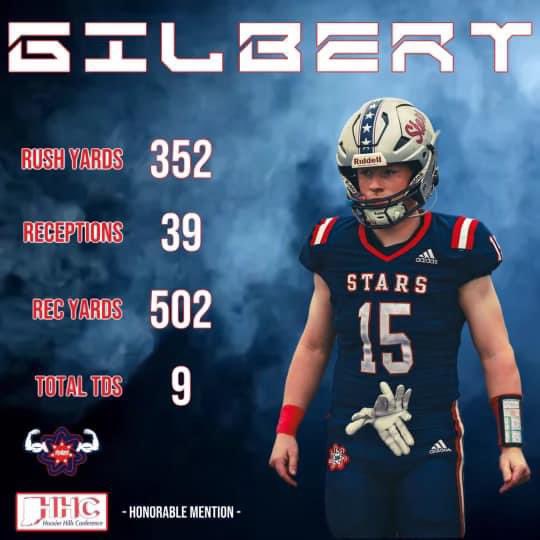 Extremely blessed to be chosen as All Conference for the Hoosier Hill Conference.  Thank you to my Coaches and Teammates for helping me get this award!  Congratulations to my teammate and one of my best friends <a href="/Brady_Byers59/">Brady Byers</a> for also being selected.  Congratulations to my other