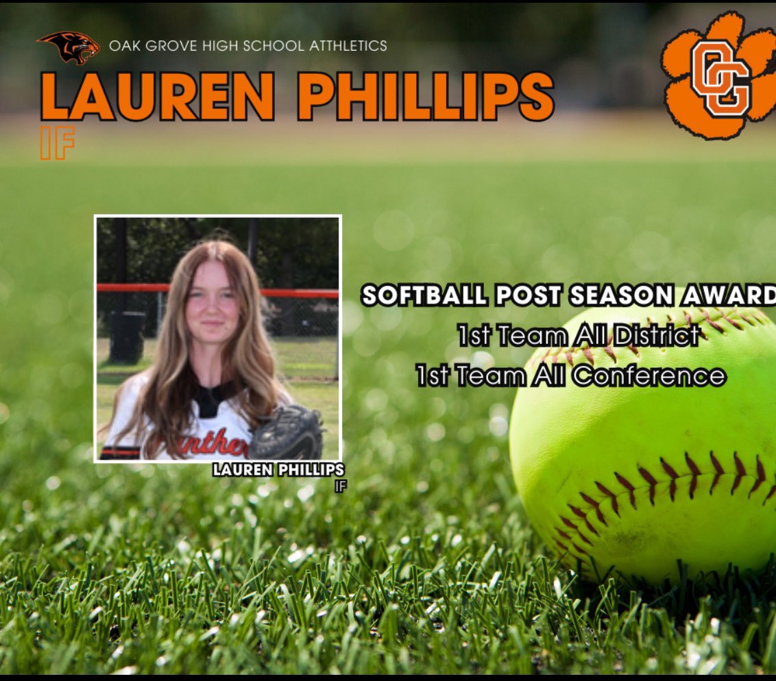 Congratulations to Senior 3B Lauren Phillips on an amazing season and career!!