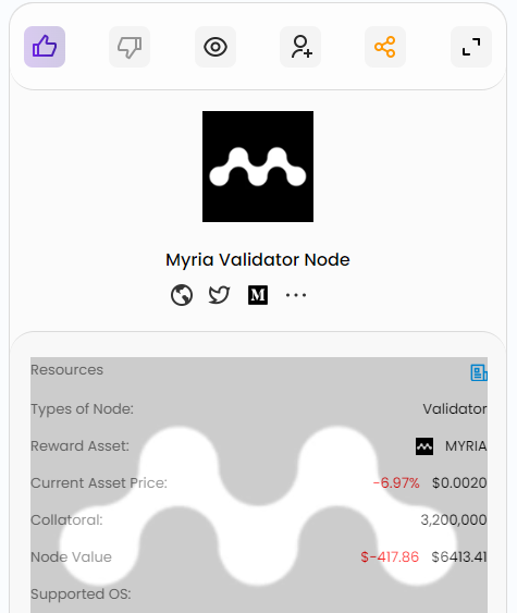Today we have listed MYRIA Node on our Node Research Page

thecryptogarage.com/nodes-research

<a href="/Myria/">Myria | The web3 gaming platform</a> #MYRIA #Node #Web3