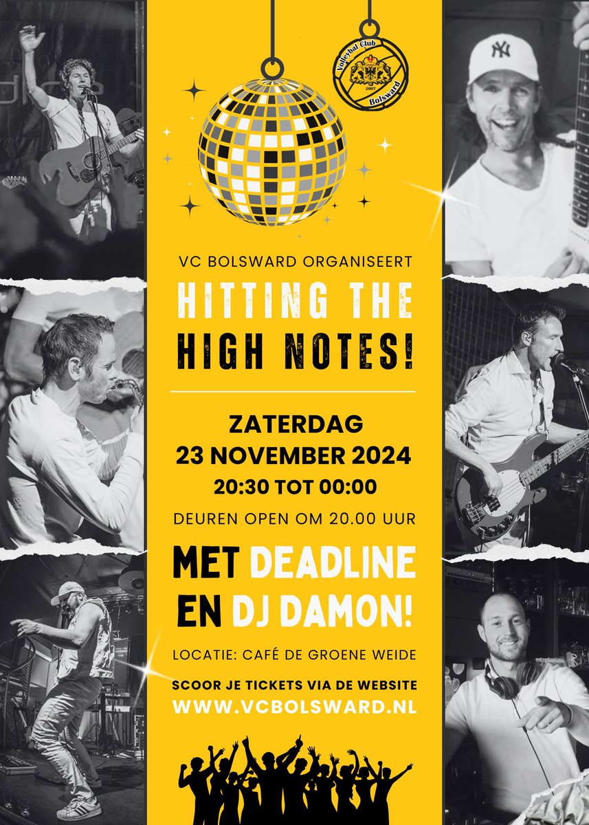 Al onze dochters hebben er gespeeld of spelen er nog steeds. En nu mogen de Deadlinepapa's spelen om samen met jullie de clubkas van onze Bolswarder volleybalclub te spekken. Zodat sport, fun en kwaliteit weer een paar jaartjes gewaarborgd kunnen worden. 
Iedereen welkom!!