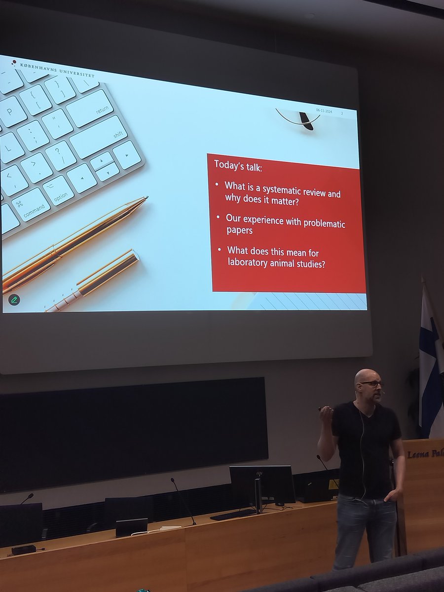 fin3rc's tweet photo. Finally, our keynote speaker, Otto Kalliokoski from @UCPH_Research presented surprising data on #fraudulent animal studies. We have engaged in the discussion of how it impacts the research and how such occurrences could be prevented. https://t.co/QSAVNJqChO