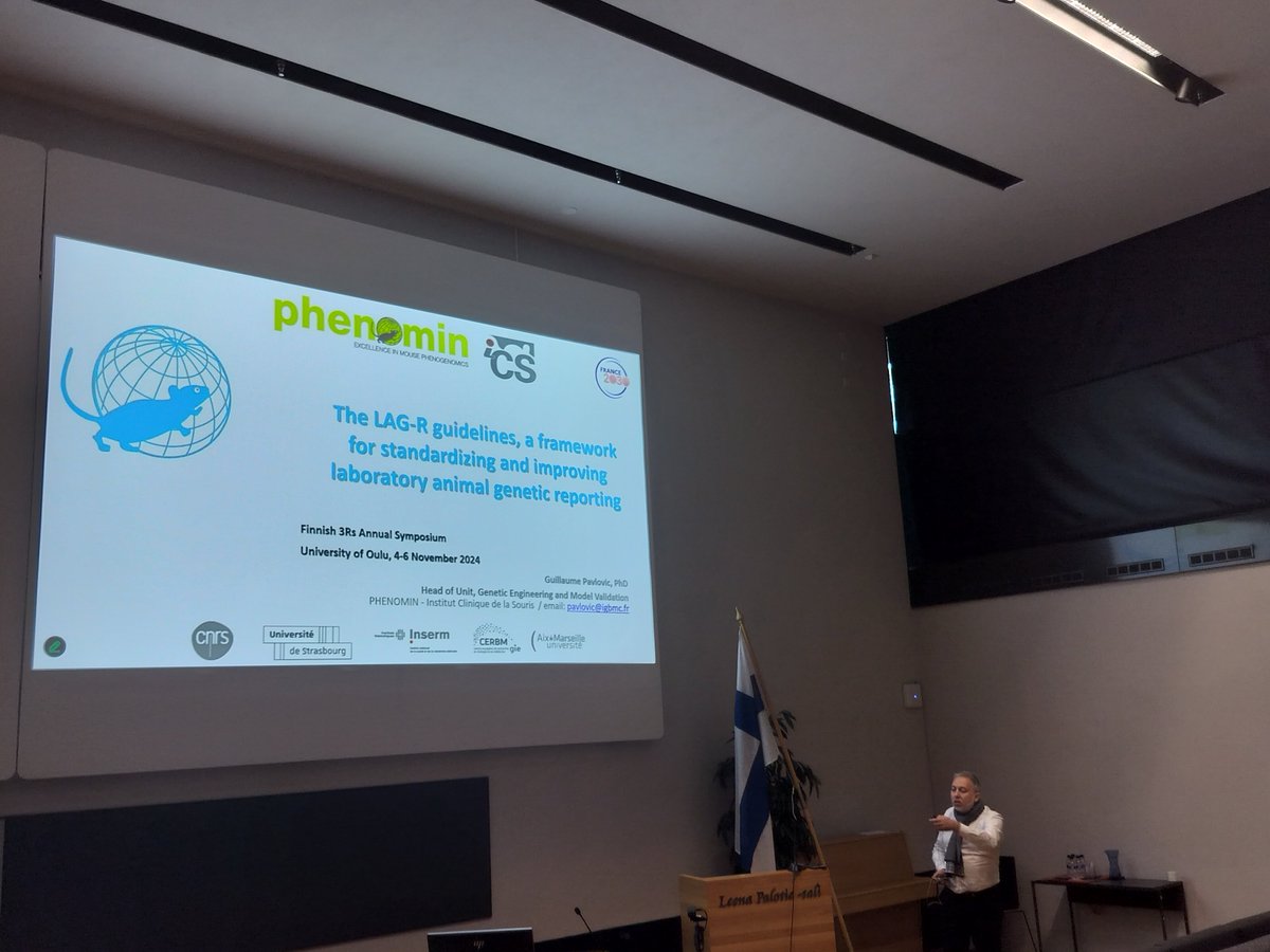 fin3rc's tweet photo. In the last session of the Finnish 3Rs Annual #Symposium 2024, we had an opportunity to discuss many interesting topics!
Guillaume Pavlovic has presented Institut Clinique de la Souris's efforts in the standardization and improving of the laboratory animal genetic reporting. https://t.co/OZ0J9isCrE