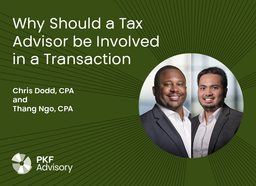 PKFadvisory's tweet photo. Most people understand that you need a tax advisor to help with your business’ transaction. How do you get that tax advisor involved and why should you? Find out in our latest episode. #BusinessTransactions #PKFadvisory

https://t.co/14S318otHr https://t.co/GVc0Bs91tK