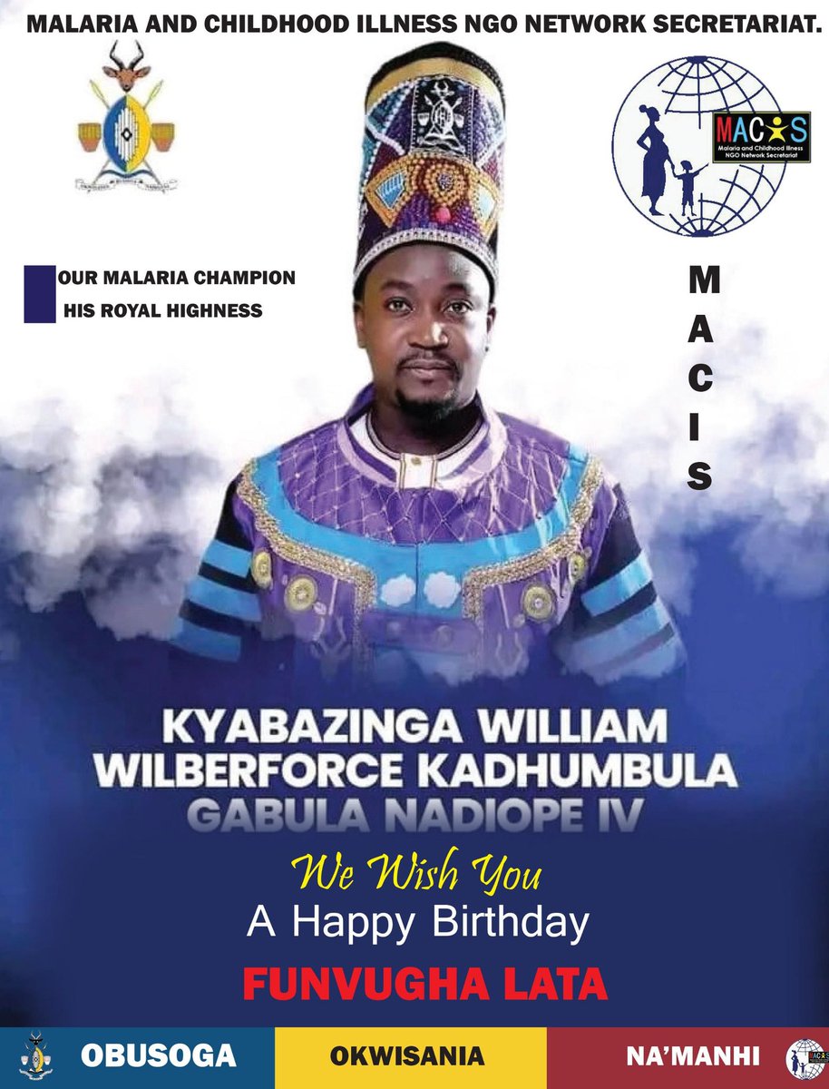 Malaria & Childhood Illness NGO Network Secretar't (@macisofficial) on Twitter photo Happy birthday 🎂 baba Isebantu. Funvugha Lata. Our malaria elimination champion <a href="/MinofHealthUG/">Ministry of Health- Uganda</a> <a href="/Amref_Uganda/">Amref Health Africa in Uganda</a> <a href="/GlobalFund/">The Global Fund</a> <a href="/TASOUganda/">TASO,Uganda</a> <a href="/BakweraneTonny/">BAKWERANE TONNY</a> <a href="/babatvuganda/">Baba TV Uganda</a> Happy birthday 🎂 baba Isebantu. Funvugha Lata. Our malaria elimination champion <a href="/MinofHealthUG/">Ministry of Health- Uganda</a> <a href="/Amref_Uganda/">Amref Health Africa in Uganda</a> <a href="/GlobalFund/">The Global Fund</a> <a href="/TASOUganda/">TASO,Uganda</a> <a href="/BakweraneTonny/">BAKWERANE TONNY</a> <a href="/babatvuganda/">Baba TV Uganda</a>