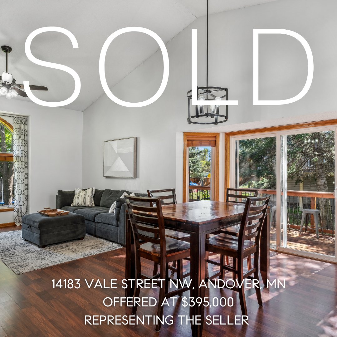 TheLJGroup's tweet photo. #Sold in Andover, MN! ✨ Congrats to our sellers in their successful closing, winning with an offer 5% above asking price, after having gone into multiple offers within the first weekend of showings. Timing, prep upfront, &amp; who you work with matters more than ever in this market. https://t.co/C4NLNJQsOg