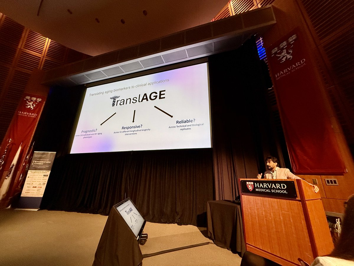 Raghav "RV" Sehgal (@rv_sehgal) on Twitter photo 🎉 Thrilled to share that I won the Best Speaker and Best Poster awards at the <a href="/agingbiomarkers/">Biomarkers of Aging Consortium</a> meeting at <a href="/harvardmed/">Harvard Medical School</a> ! 🏆✨
My presentation and poster focused on TranslAGE — a groundbreaking framework for translating aging biomarkers to clinical use by testing if they are: 🎉 Thrilled to share that I won the Best Speaker and Best Poster awards at the <a href="/agingbiomarkers/">Biomarkers of Aging Consortium</a> meeting at <a href="/harvardmed/">Harvard Medical School</a> ! 🏆✨
My presentation and poster focused on TranslAGE — a groundbreaking framework for translating aging biomarkers to clinical use by testing if they are: