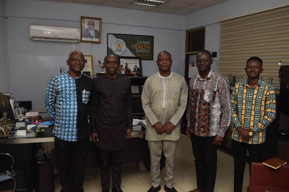 forCfHSS's tweet photo. CfHSS recently had the honor of meeting with key leadership of the Ghana Health Service (GHS) to discuss strategies for strengthening public health systems and enhancing laboratory diagnostics for disease surveillance across Ghana.
#PublicHealth #GhanaGhana #GlobalHealth https://t.co/m2jcORe0cn