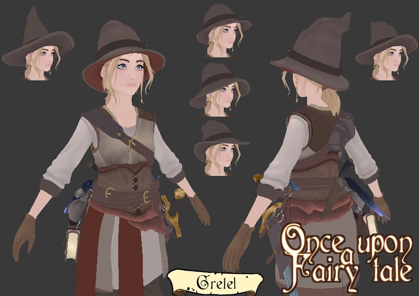 HowWolfDesign's tweet image. Once Upon a Fairy Tale sigue en desarrollo, llevo casi un año re estructurando el proyecto y pasándolo a una versión más actualizada del engine, este es el aspecto actual de Gretel con la ropa de "las brujas de Greydale" (todos los personajes han tenido un rediseño bestial).