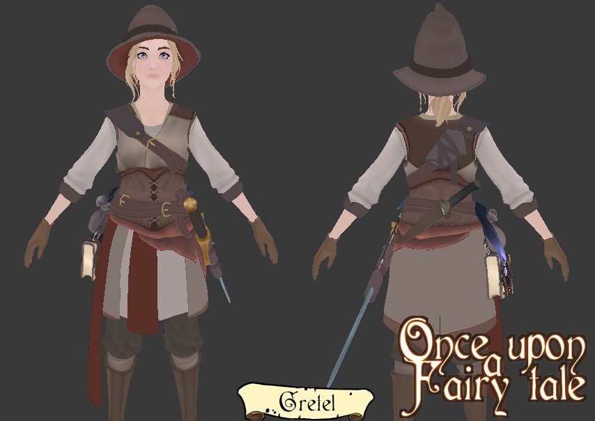 HowWolfDesign's tweet image. Once Upon a Fairy Tale sigue en desarrollo, llevo casi un año re estructurando el proyecto y pasándolo a una versión más actualizada del engine, este es el aspecto actual de Gretel con la ropa de "las brujas de Greydale" (todos los personajes han tenido un rediseño bestial).