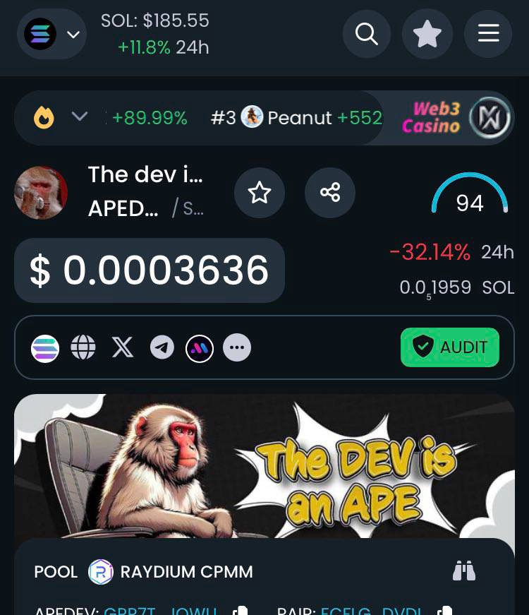 ApeDevSol's tweet image. Dextools socials updated 🐵

dextools.io/app/en/solana/…