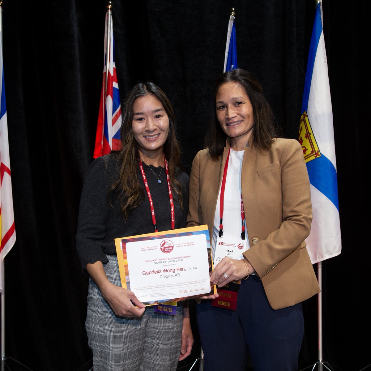 CANO_ACIO's tweet photo. Congratulations to this year's recipient of CANO/ACIO Nursing Scholarship Award, Gabriella Wong Ken! (Left)
#CANOACIO2024 #COASTTOCOAST #CANOACIO https://t.co/7ICZYICck1