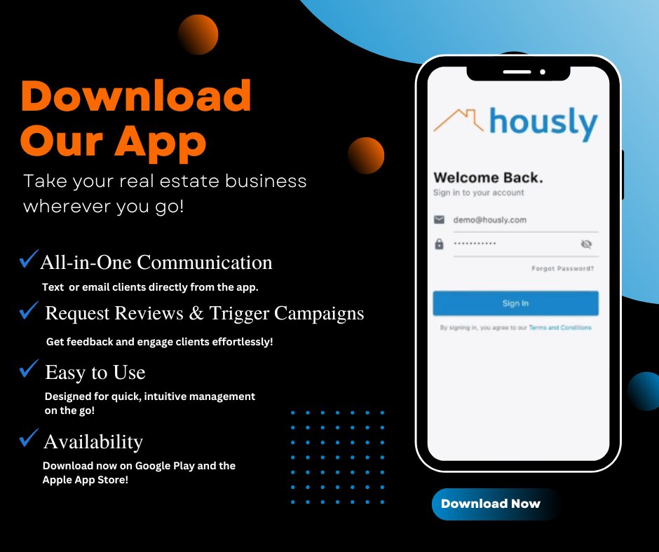 houslycrm's tweet photo. Manage Your Business on the Go! Caption- 📱 Manage your real estate business on the go with Hously's simplified mobile app! Text, call, email, and trigger campaigns—all in one place. Download now on Google Play and the Apple App Store!
#HouslyApp #RealEstateCRM #RealEstateAgent https://t.co/iLIPo3g5Je