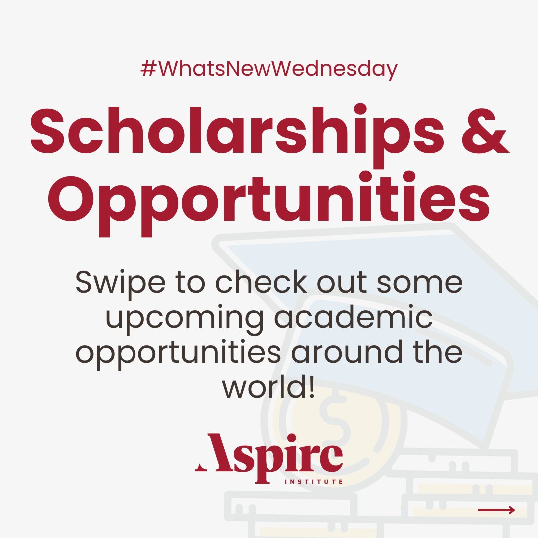 aspire_leaders's tweet image. We continue our First-Gen Week celebration with another #WhatsNewWednesday! Click through to check out some amazing opportunities and consider applying to a few now -or save them for later in your academic career. Good luck!
#FirstGenWeek #FirstGenProud #AspireInspiresFirstGen