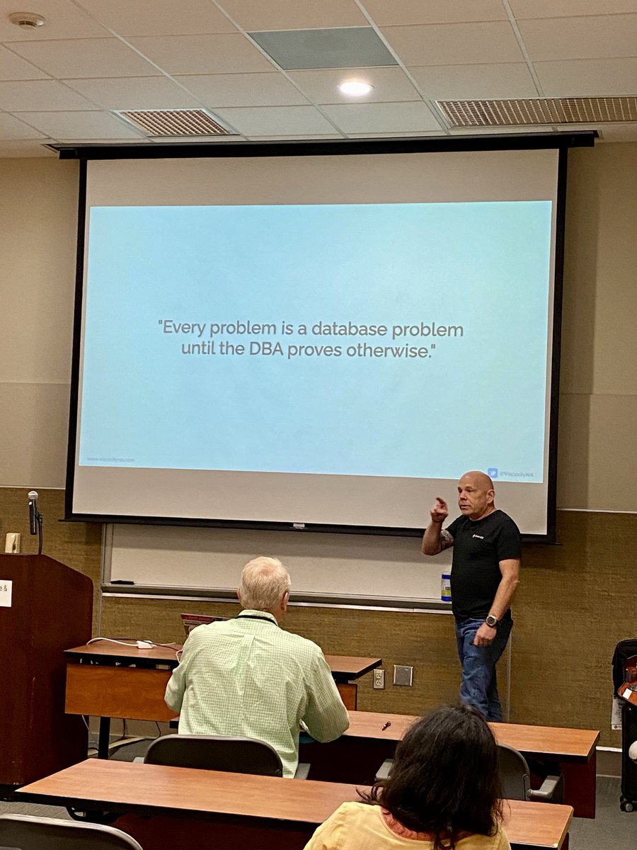 ViscosityNA's tweet image. Day 2 of #ECO2024! Serious talks, serious faces & Oracle #ACED @oraclesean revealed Slack & MS Teams integration with #oracledatabases. #ACED Craig Shallahamer showcased #AI-powered teamwork to tackle complex #Oracle issues. 
#VNA #OraPub #surfershaneai @EastCoastOracle