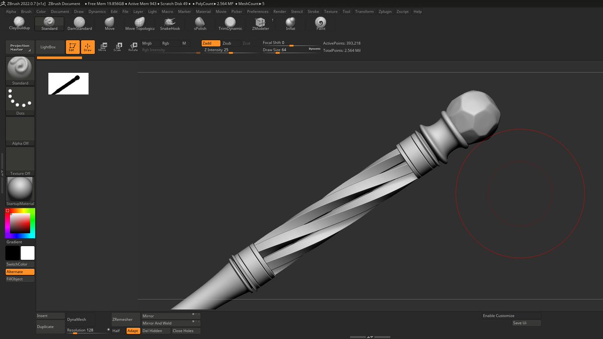 _ramva_'s tweet photo. Speed modeling du jour : sculpt sur #Blender et #zbrush , texturing sur #SubstancePainter et rendu sur #Blender.
.
.
.
.
#assetmodeling #3dmodeling #propsdesign #conceptart #conceptdesign #HarryPotter #MagicWands #HogwartsLegacy #harrypotterfanart https://t.co/qm5yguFvOr