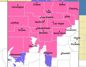 We have expanded our area for Winter Storm Warnings to include the NW corner of New Mexico.  If you are hearing numbers on the news that seem unbelievably high for snowfall amounts in November: believe them. This is a MAJOR storm. #nmwx