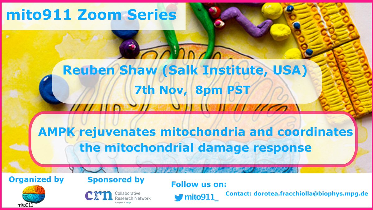 mito911 (@mito911_) on Twitter photo 📢TOMORROW⬇️
🗣️<a href="/LabReuben/">ReubenShawLab</a> <a href="/salkinstitute/">Salk Institute</a>
⏲️Nov 7th, 8am PST
💻Registration link: us06web.zoom.us/webinar/regist…
🌟Now Webinars also announced on: parkinsonsroadmap.org/events/#
<a href="/ASAP_Research/">Aligning Science Across Parkinson’s</a> <a href="/MichaelJFoxOrg/">michaeljfox.org</a> 📢TOMORROW⬇️
🗣️<a href="/LabReuben/">ReubenShawLab</a> <a href="/salkinstitute/">Salk Institute</a>
⏲️Nov 7th, 8am PST
💻Registration link: us06web.zoom.us/webinar/regist…
🌟Now Webinars also announced on: parkinsonsroadmap.org/events/#
<a href="/ASAP_Research/">Aligning Science Across Parkinson’s</a> <a href="/MichaelJFoxOrg/">michaeljfox.org</a>