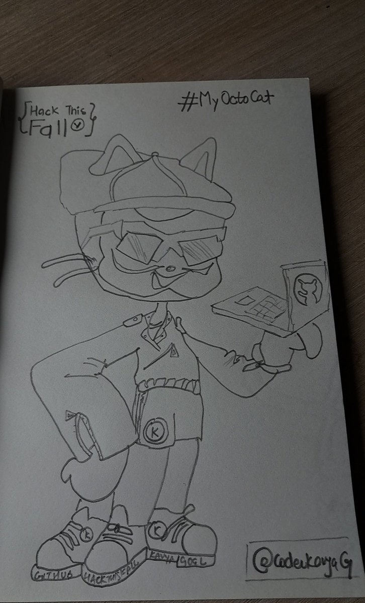 goelsahhab's tweet image. Taking a break and Fusioning my passions of tech and drawing 

Presenting KaviOctacat 🐙

This @hackthisfall season , presenting unique Design of mine for @GitHubEducation Octacat 

#MyOctocat #HackThisFallVirtual