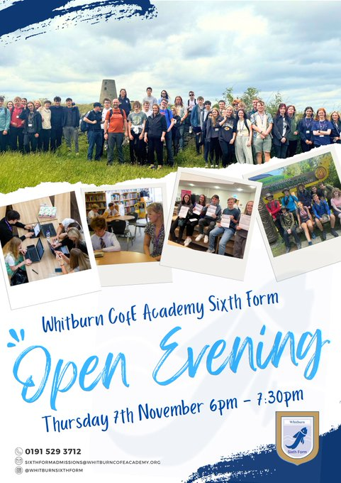 Whitburn Sixth Form ๐ (@whitsixthform) on Twitter photo This time tomorrow we will be ready to welcome visitors to our Open Evening: 6pm Thursday 7th. Traffic can be busy in the village so arrive early. All ambitious Year 11 students welcome, whichever school they are currently at. <a href="/WhitCofEAcad/">WhitburnCofEAcademy</a> This time tomorrow we will be ready to welcome visitors to our Open Evening: 6pm Thursday 7th. Traffic can be busy in the village so arrive early. All ambitious Year 11 students welcome, whichever school they are currently at. <a href="/WhitCofEAcad/">WhitburnCofEAcademy</a>