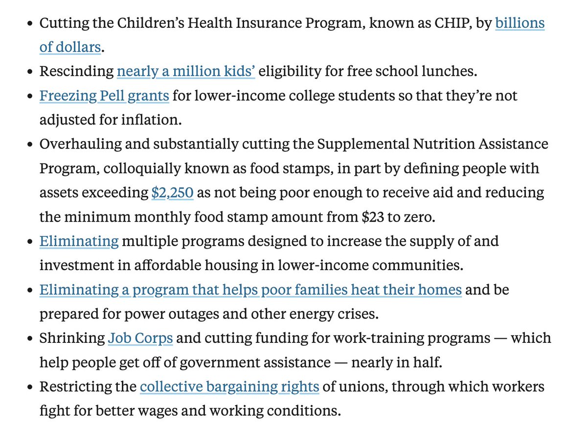 Based on proposals made during Trump's first term in office, here are just some of the things working class Americans can expect from the second Trump administration:
propublica.org/article/donald…