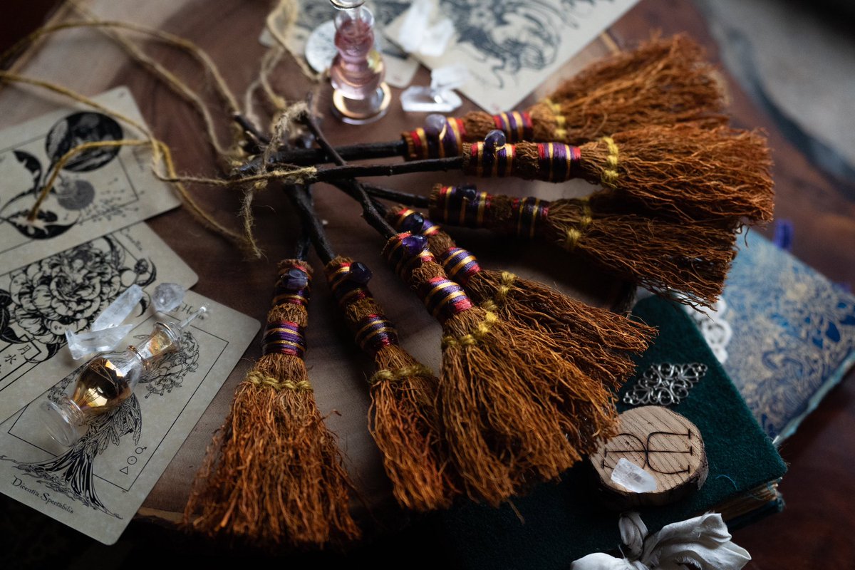 thewitchesmoon_'s tweet photo. After many requests, we have finally included our exclusive Besom’s to our Moon Market, for individual purchase! <3
 
Photos: @thewitchesmoon_ 
 
#witch #witchcraft #besom #thewitchesmoon #witchesmoon #magick #practice #ritual #occult #metaphysical https://t.co/FDU7UqgggN