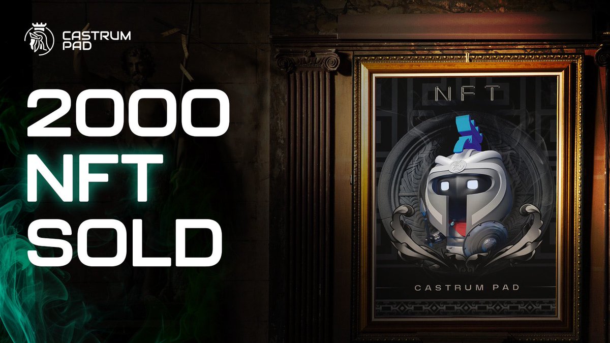 🏆 Exciting news! Castrum Pad has successfully sold out the first 2,000 of our exclusive NFT access cards with more to come! 
🔥 These NFTs secure a spot for investors in our highly anticipated rounds. And this is only the beginning – more opportunities are on the horizon. Stay
