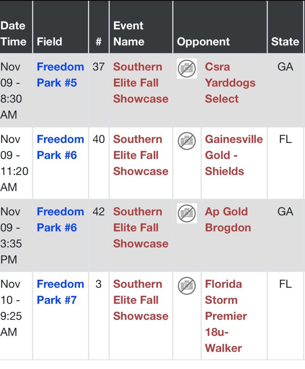 KylaFitch's tweet photo. So excited to back with southeast elite this weekend in Valdosta!!
Here is are schedule for the weekend! https://t.co/FglbvQ68Np